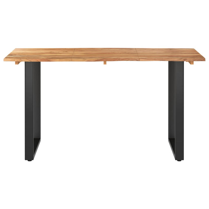 Dining table 140×70×76 cm solid acacia wood