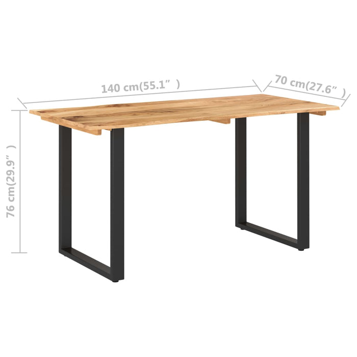 Esstisch Rinaldo 140×70×76 cm Akazie-Massivholz