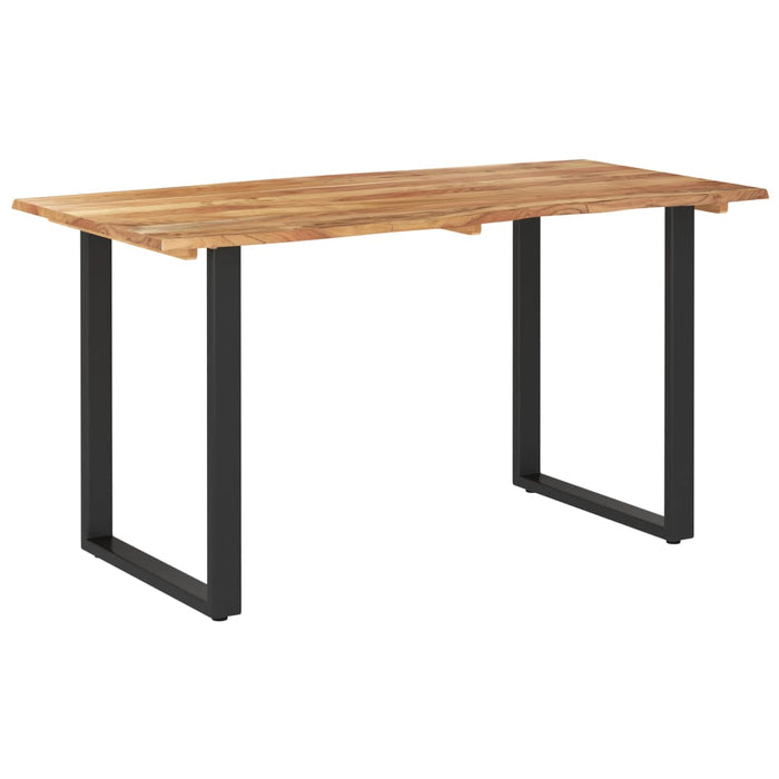 Dining table 140×70×76 cm solid acacia wood