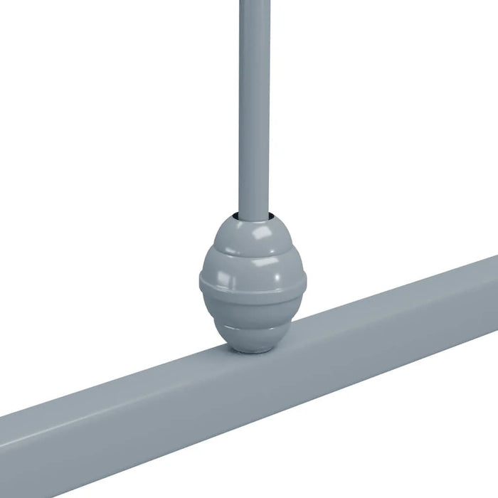 Bettgestell Grau Metall 140×200 cm