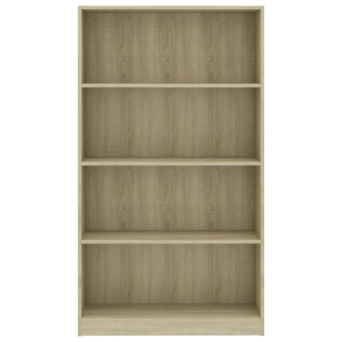 Bücherregal 4 Fächer Sonoma-Eiche 80x24x142 cm Holzwerkstoff