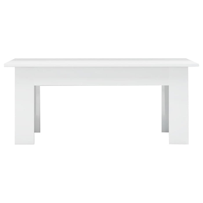 Couchtisch Hochglanz-Weiß 100x60x42 cm Holzwerkstoff