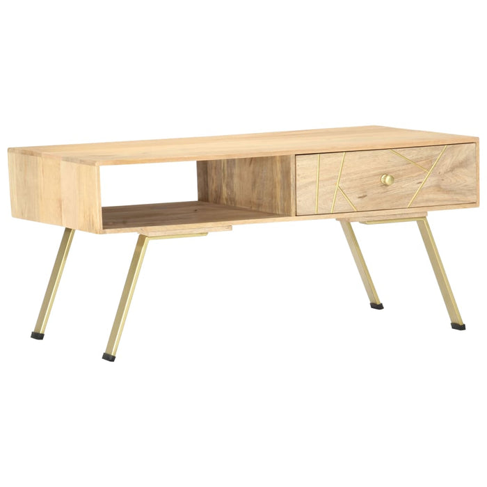 Coffee table 95x50x42 cm solid mango wood