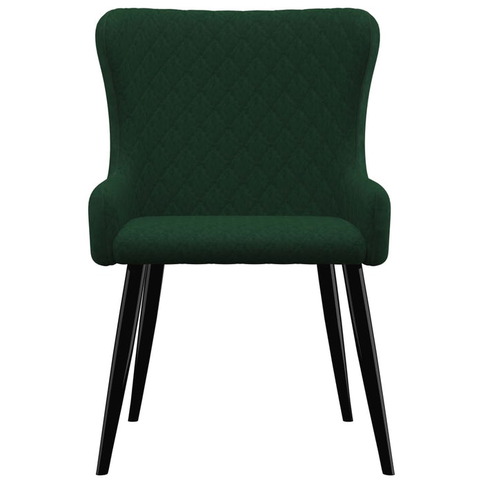 Dining room chairs 6 pcs. Green velvet