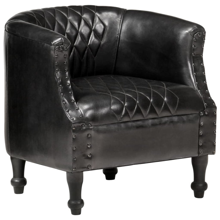 Sessel Schwarz 62 x 58 x 65 cm Echtleder