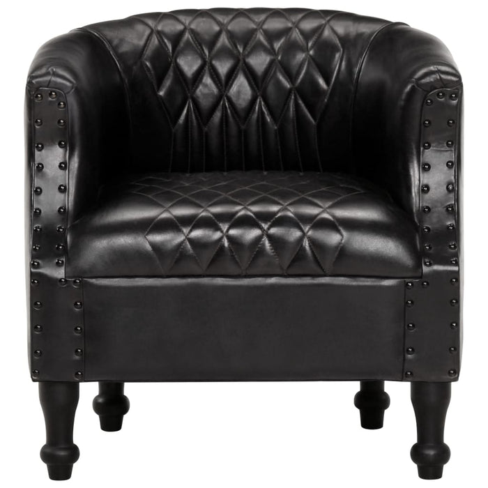 Sessel Schwarz 62 x 58 x 65 cm Echtleder