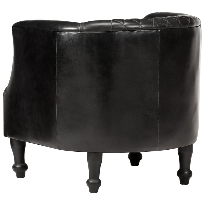 Sessel Schwarz 62 x 58 x 65 cm Echtleder