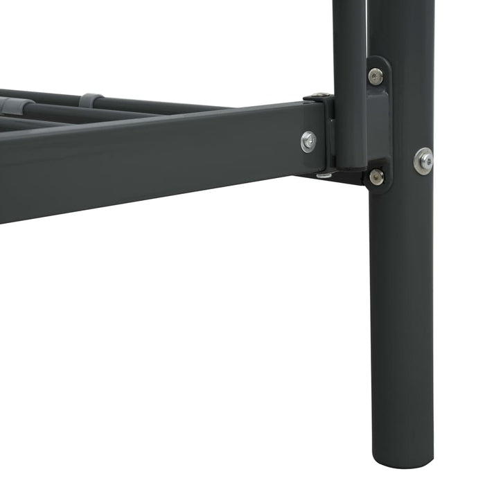 Etagenbettgestell Schwarz Metall 140x200 cm/90x200 cm