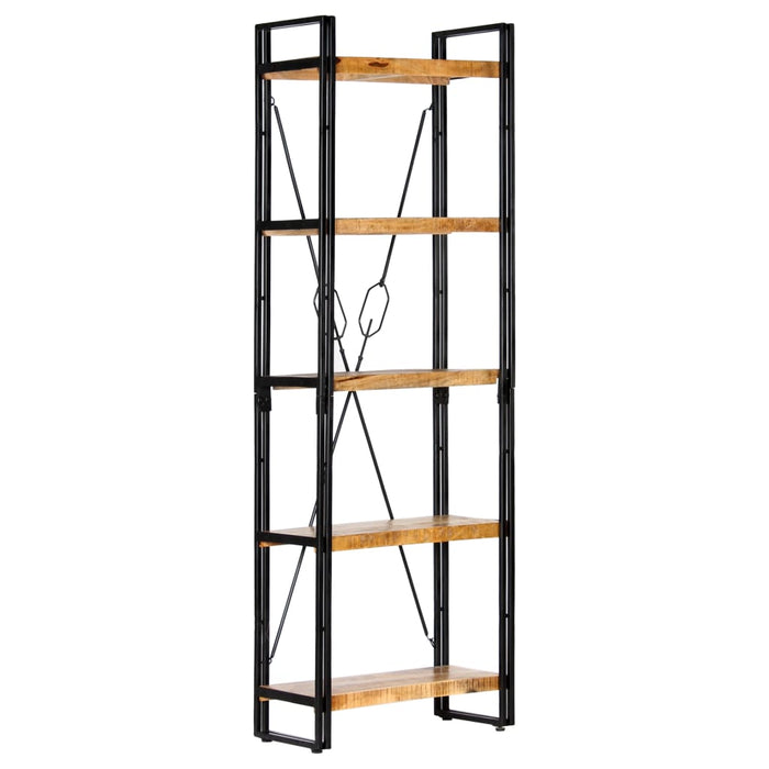 Bookcase 5 compartments 60 x 30 x 180 cm mango solid wood