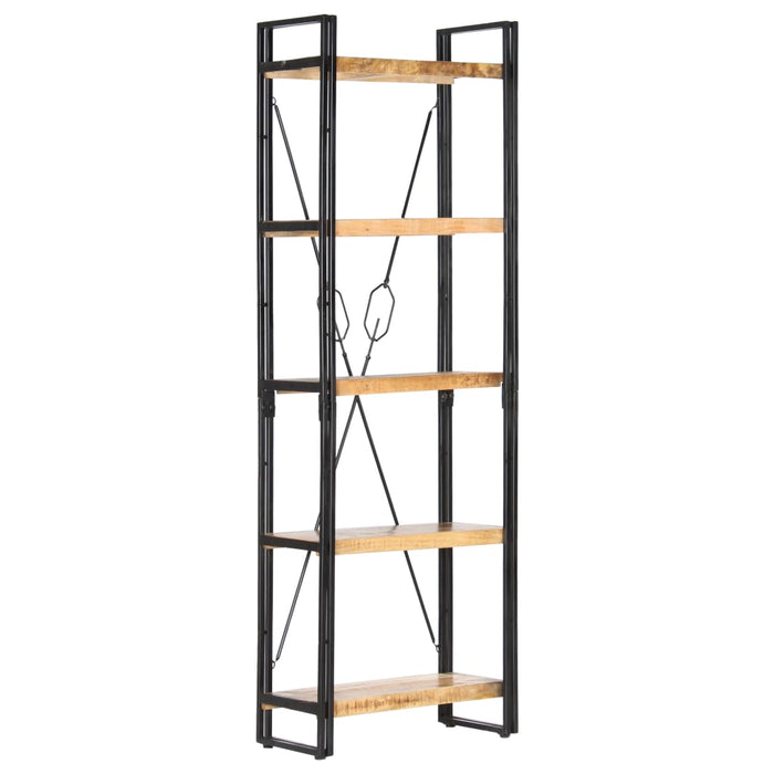 Bookcase 5 compartments 60 x 30 x 180 cm mango solid wood
