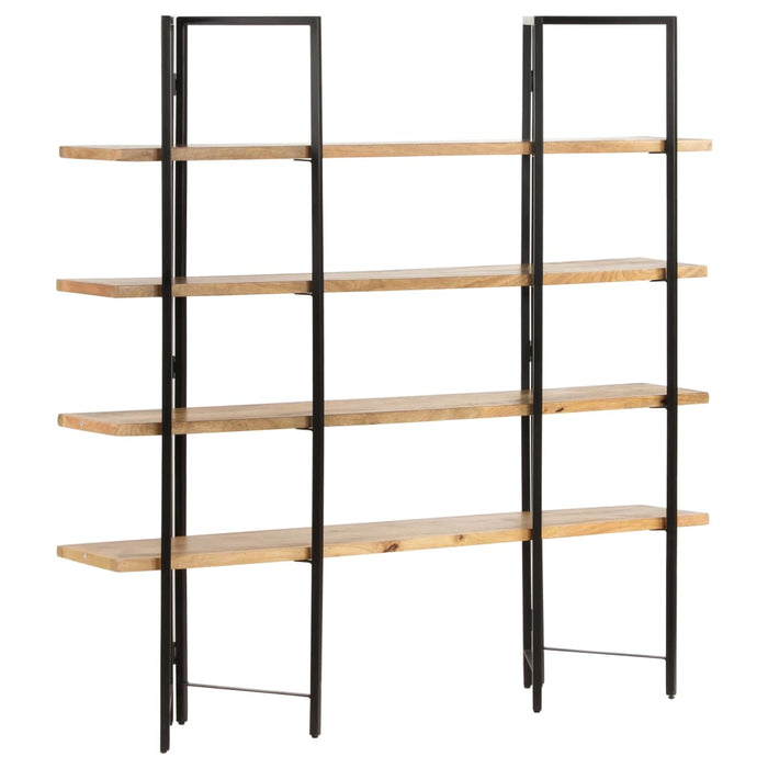 Bookcase with 4 shelves 160x35x160 cm solid mango wood