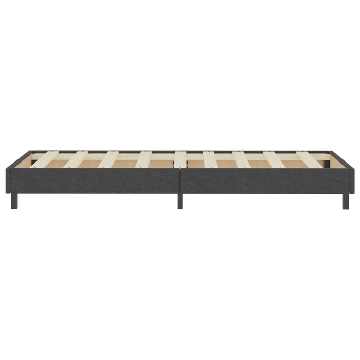 Boxspring-Bettgestell Grau Stoff 80x200 cm