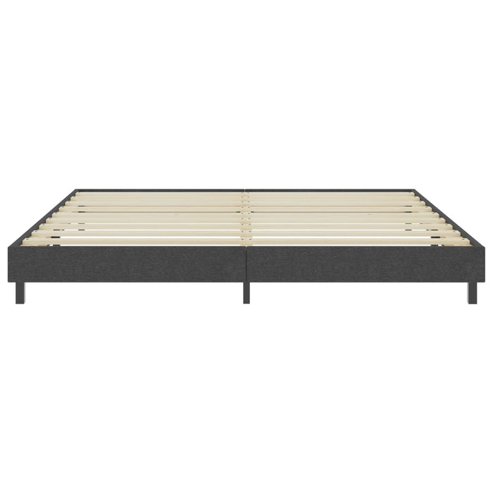 Boxspring-Bettgestell Grau Stoff 200x200 cm