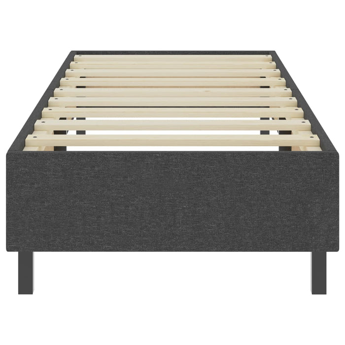 Boxspring-Bettgestell Grau Stoff 100x200 cm
