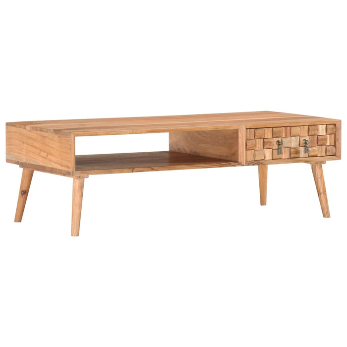 Couchtisch 110 x 50 x 35 cm Massivholz Akazie