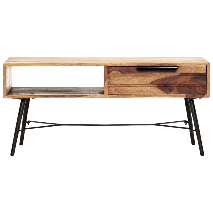 Couchtisch 88x55x40 cm Massivholz