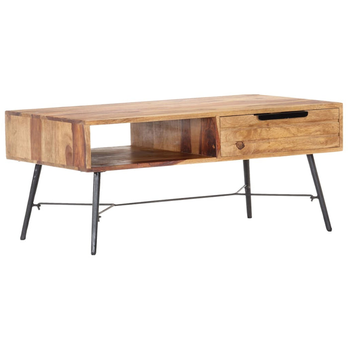Couchtisch 88x55x40 cm Massivholz