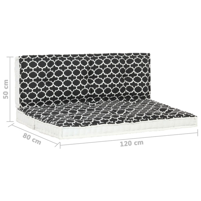 2-tlg. Palettenkissen-Set Outdoor Bedruckt