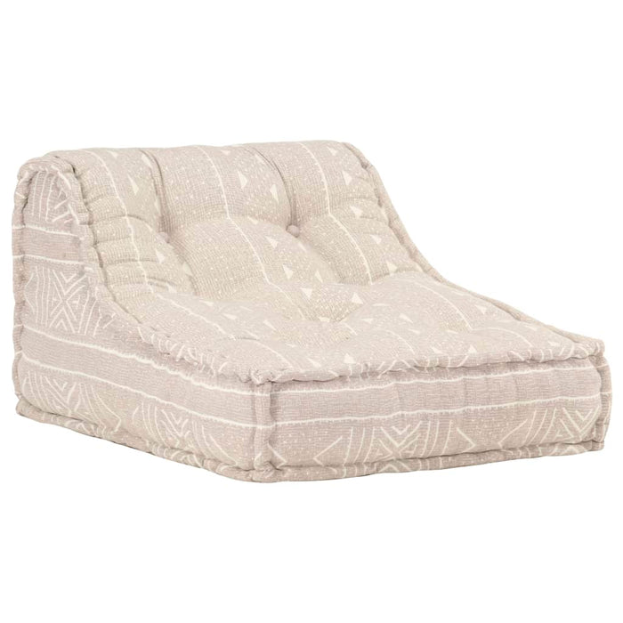 Modularer Pouf Beige Stoff