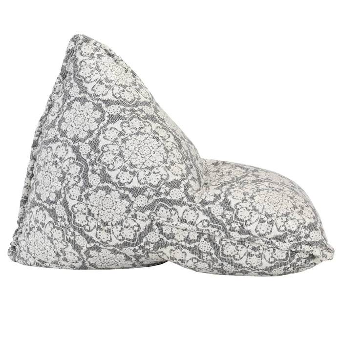 Beanbag Hellgrau Stoff Patchwork