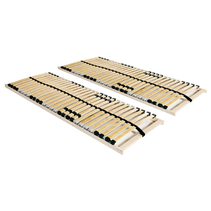 Lattenroste 2 Stk. mit 28 Latten 7 Zonen 70 x 200 cm