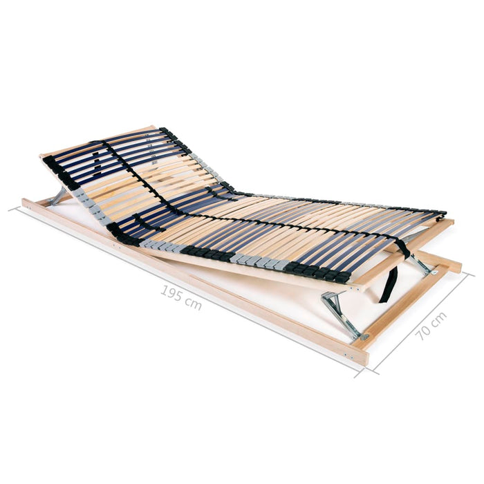 Lattenroste 2 Stk. mit 42 Latten 7 Zonen 70 x 200 cm