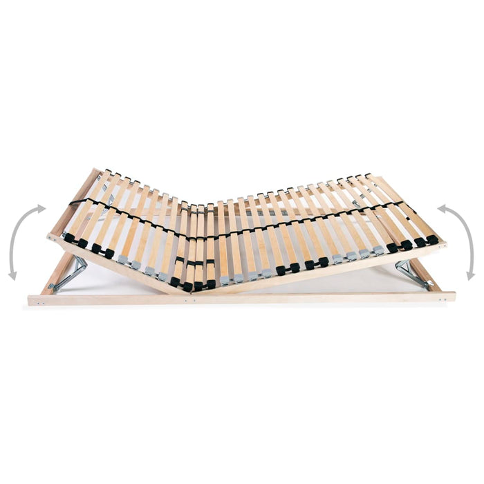 Lattenroste 2 Stk. mit 28 Latten 7 Zonen 80 x 200 cm