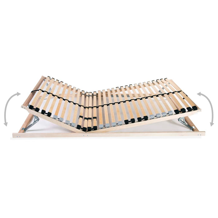 Lattenroste 2 Stk. mit 28 Latten 7 Zonen 90 x 200 cm
