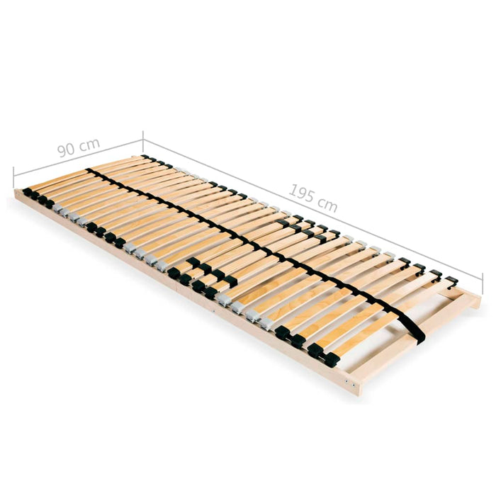 Lattenroste 2 Stk. mit 28 Latten 7 Zonen 90 x 200 cm