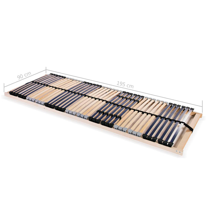 Lattenroste 2 Stk. mit 42 Latten 7 Zonen 90 x 200 cm