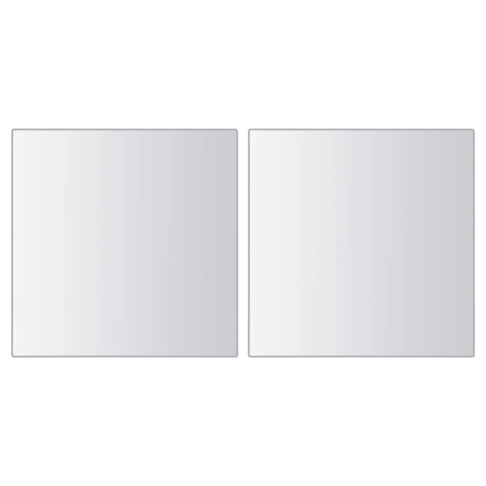48-tlg. Spiegelfliesen-Set Quadratisch Glas