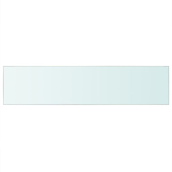Regalböden 2 Stk. Glas Transparent 110 x 25 cm
