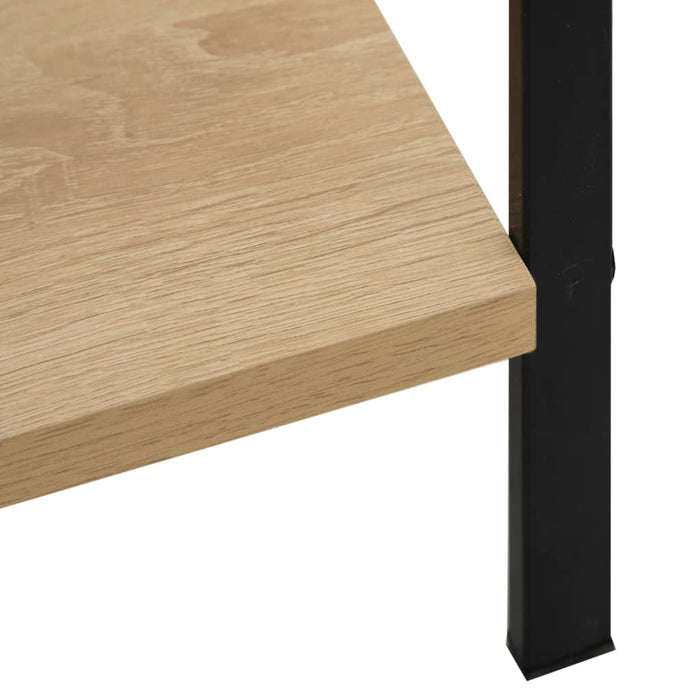 Bookcase 4 shelves oak 60×27.6×124.5 cm wood material