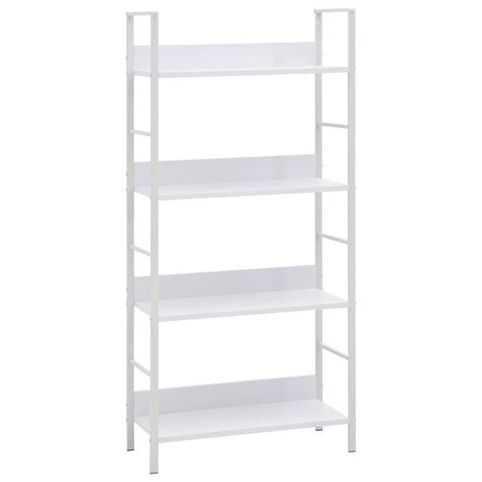 Bookcase 4 shelves white 60×27.6×124.5 cm wood material