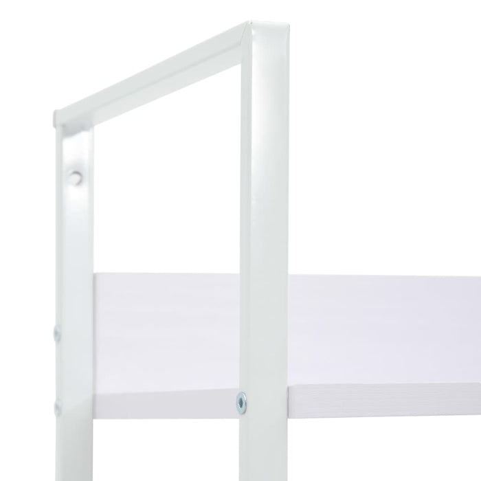 Bücherregal 5 Regalböden Weiß 60x27,6x158,5 cm Holzwerkstoff