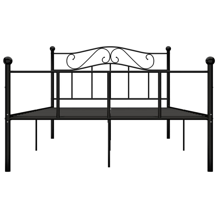 Bettgestell Schwarz Metall 120x200 cm