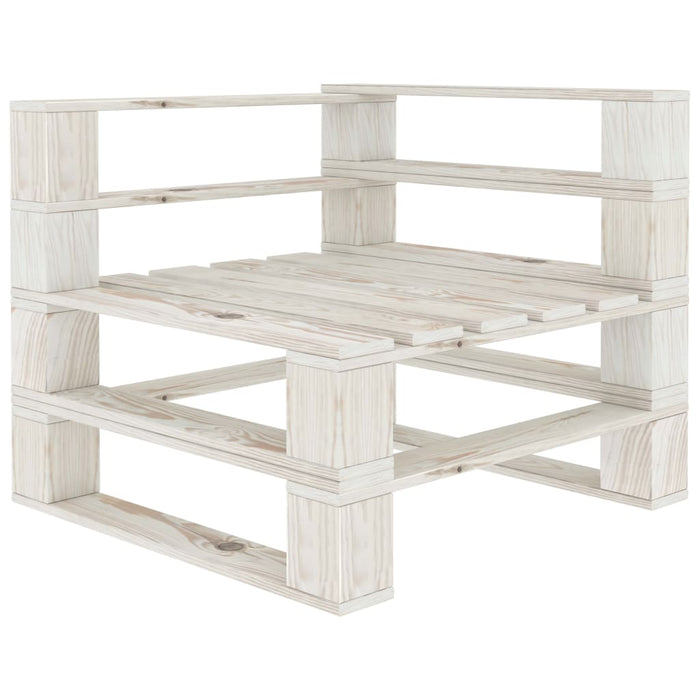 Garten-Palettensofa 3-Sitzer mit Kissen in Anthrazit Holz