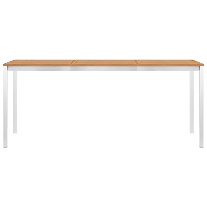 7-tlg. Garten-Essgruppe Teak Massivholz und Edelstahl