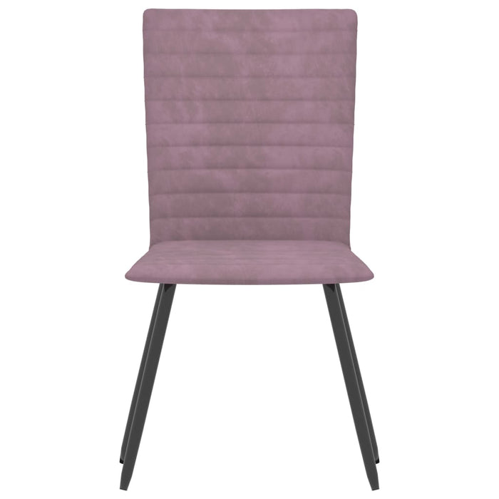 Esszimmerstühle 2 Stk. Rosa Samt