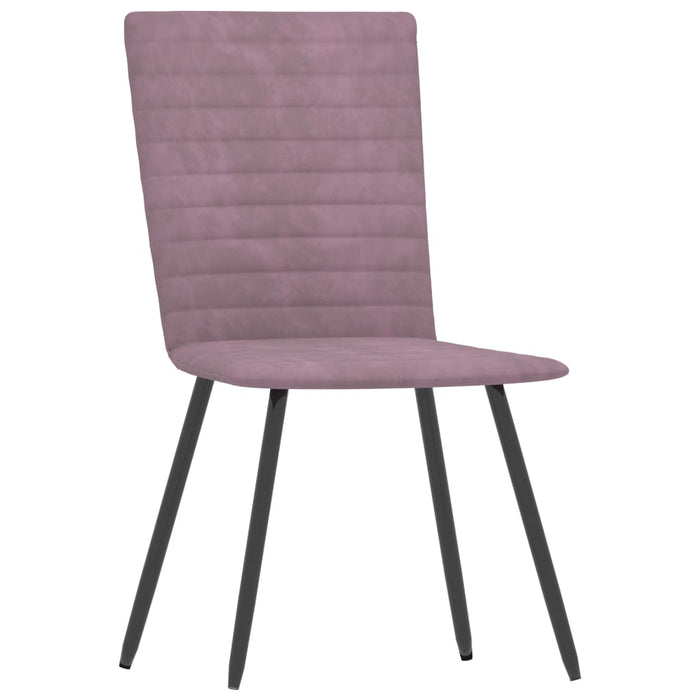 Esszimmerstühle 2 Stk. Rosa Samt