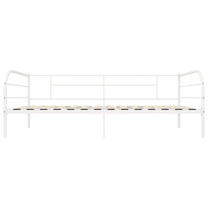Tagesbett-Rahmen Weiß Metall 90×200 cm