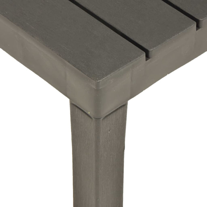 3-tlg. Garten-Lounge-Set Kunststoff Anthrazit