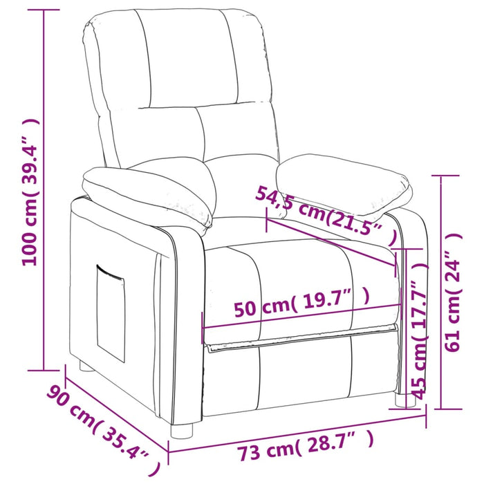Relaxsessel Schwarz Stoff