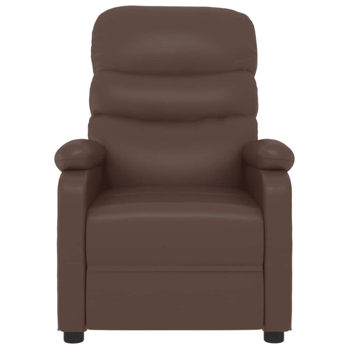Relaxsessel Braun Kunstleder