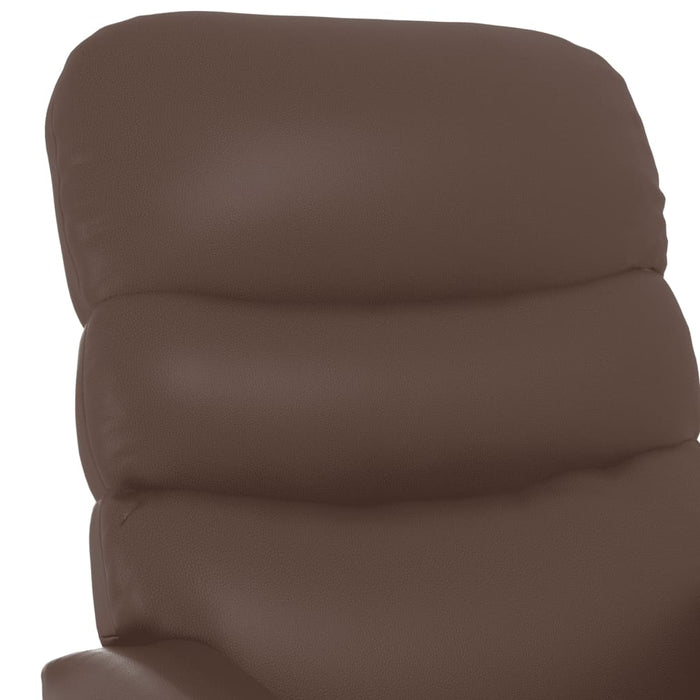 Relaxsessel Braun Kunstleder