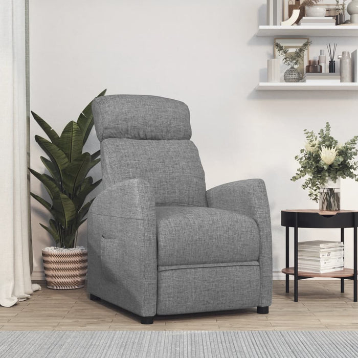 Relaxsessel Hellgrau Stoff