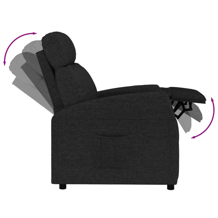 Relaxsessel Schwarz Stoff
