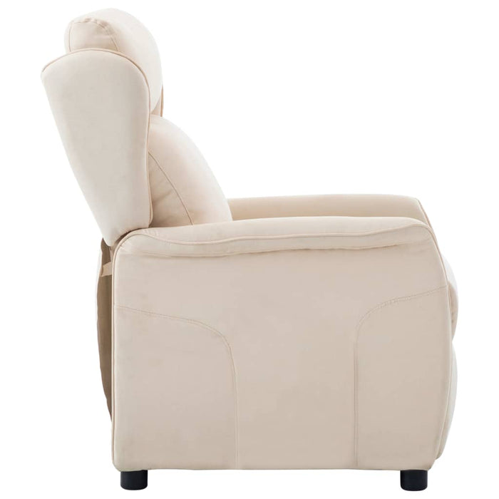 Relaxsessel Creme Stoff