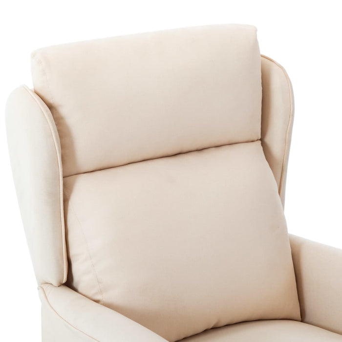 Relaxsessel Creme Stoff