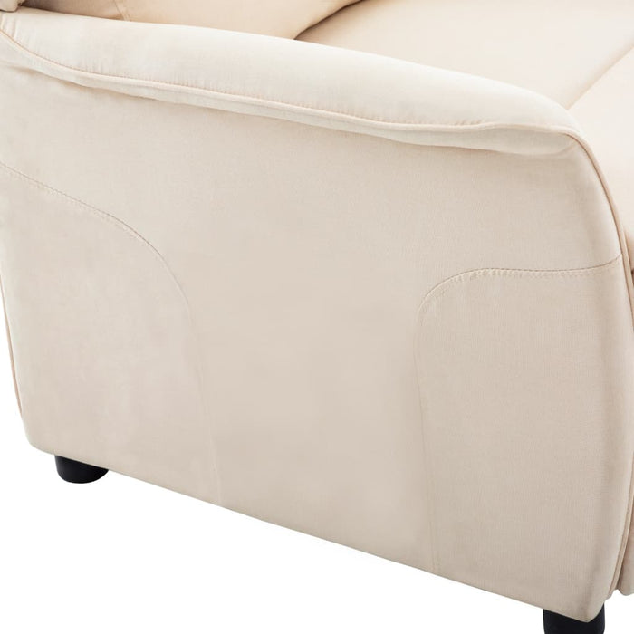 Relaxsessel Creme Stoff